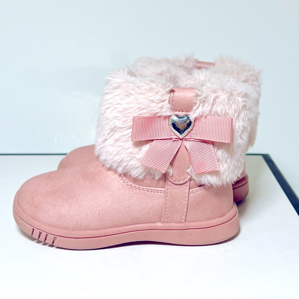 Dave & Bella Real Suede Fur Winter Boots Sz 23 US 7